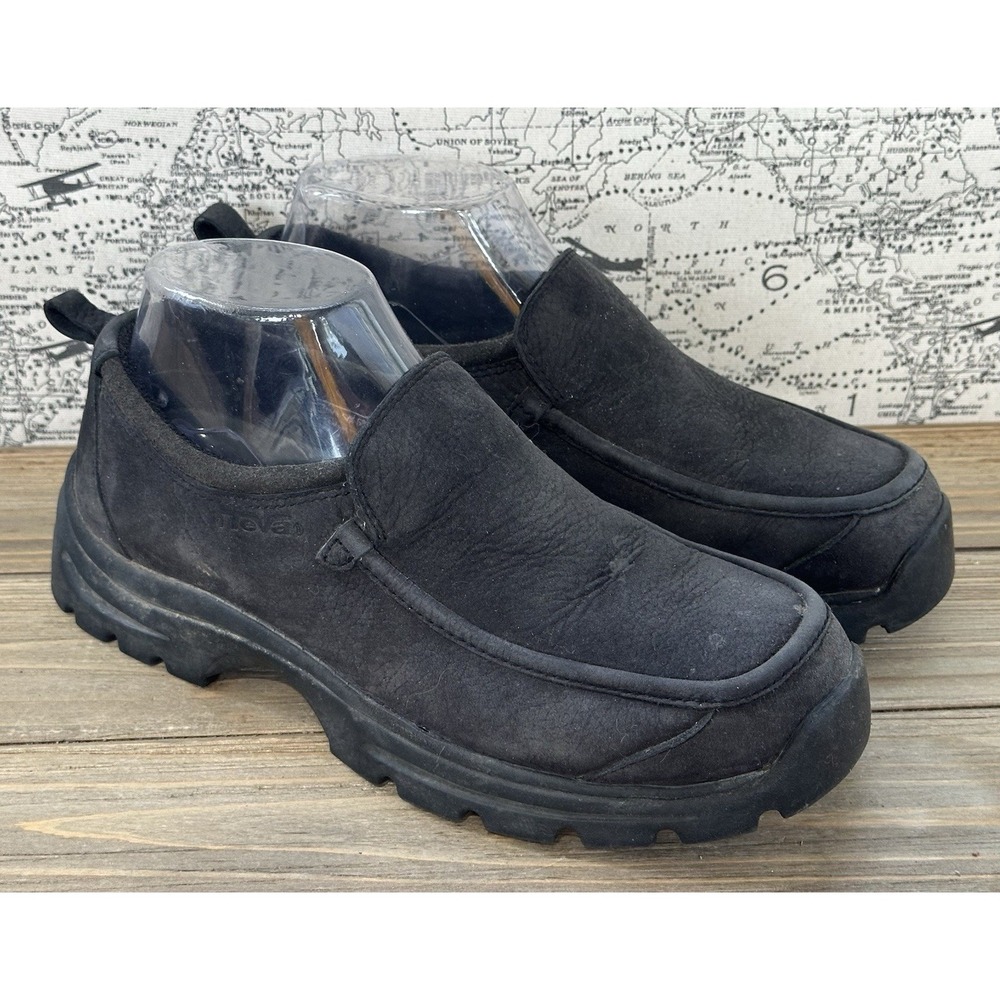 TEVA Slip On Walking Shoes Black Suede Comfort Women's Sz 7
